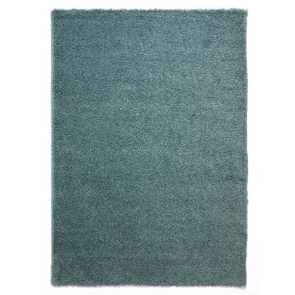 Tapeso Hoogpolig vloerkleed shaggy Trend effen - licht - 200x300 Blauw