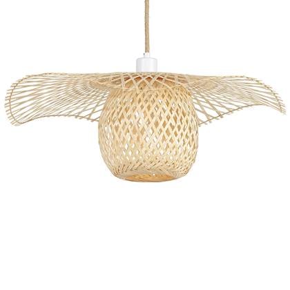 Beliani - BONITO - Hanglamp - Naturel - Bamboe Bruin