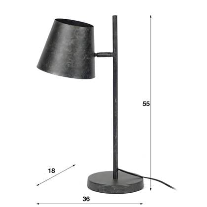 Hoyz Tafellamp Industrieel 1 Lamp Verstelbare Metalen Kap