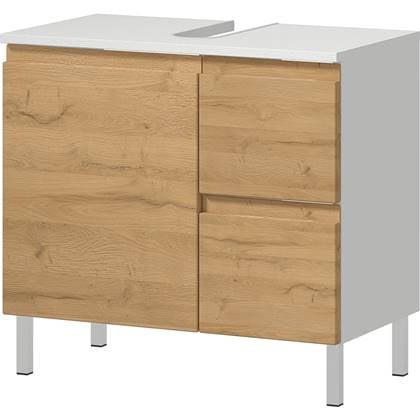 Germania Torrance Wastafelonderkast 60 cm Wit | Eiken