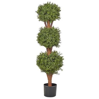 Beliani - BUXUS BALL TREE - Kunstplant - Groen - 120 cm - Synthetisch