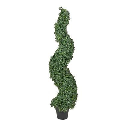 Beliani - SPIRAL TREE - Kunstplant - Groen - 120 cm - Synthetisch