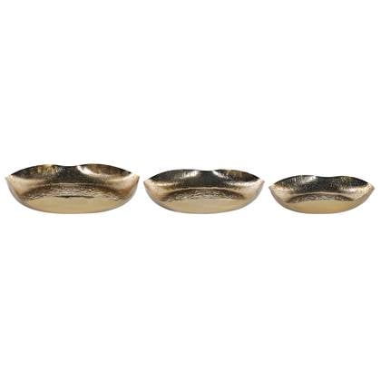 Beliani - UJUNG - Decoratief dienblad set van 3 - Goud - IJzer