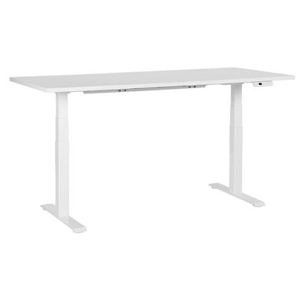 Beliani-DESTINES-Elektrisch Verstelbaar bureau-Wit-180 cm-Spaanplaat