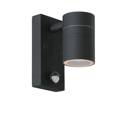 Lucide Arne LED Wandlamp Zwart met Bewegingssensor S