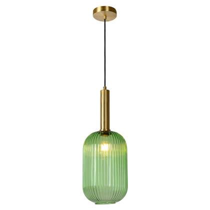 Lucide MALOTO Hanglamp Ø 20cm E27-40W Groen-Messing