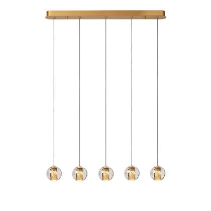 Lucide DILENKO Hanglamp 5xGeïntegreerde LED - Mat Goud | Messing