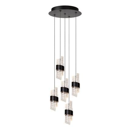 Lucide KLIGANDE Hanglamp 5xGeïntegreerde LED - Zwart