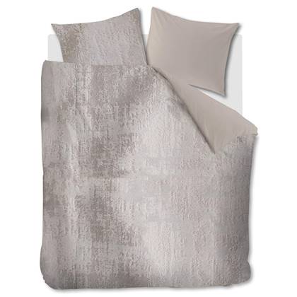 At Home Dekbedovertrek Velvet Textures - light grey