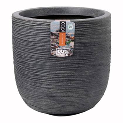 Capi 100% Waste Bloempot Ø 43 cm - Terrazzo Grijs