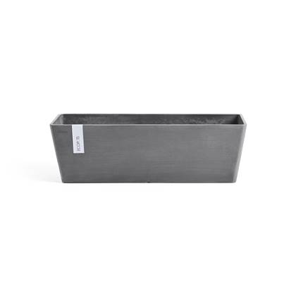 Ecopots Bruges 66 - Grey - 65,3 x 16,3 x H17 cm - Rechthoekige grijze bloempot / plantenbak