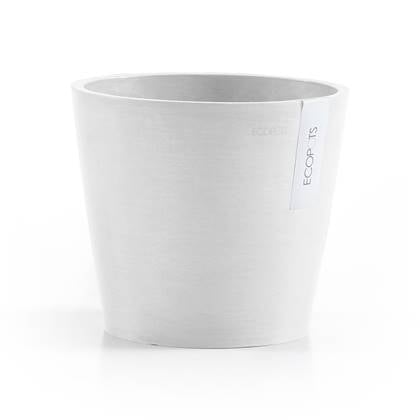 Ecopots Amsterdam 20 - Pure White - Ø20 x H17,1 cm - Ronde witte bloempot / plantenpot