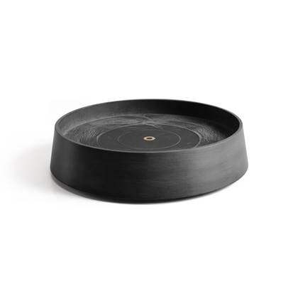 Ecopots Saucer Wheels Oslo - Dark Grey - Ø41 x H9,5 cm - Ronde donkergrijze onderschotel op wielen