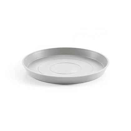 Ecopots Saucer Round - White Grey - Ø50,5 x H3,5 cm - Ronde witgrijze onderschotel