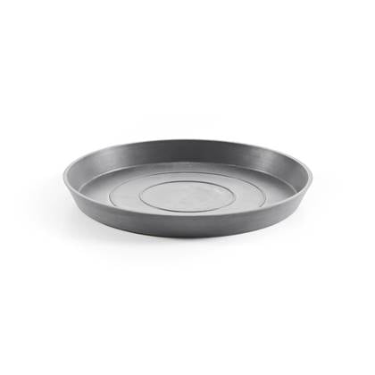 Ecopots Saucer Round - Grey - Ø28,7 x H3 cm - Ronde grijze onderschotel