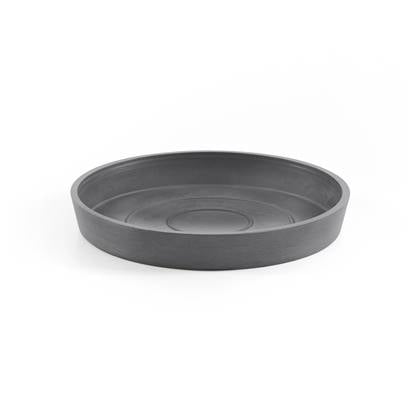 Ecopots Saucer Round - Grey - Ø15 x H2,5 cm - Ronde grijze onderschotel