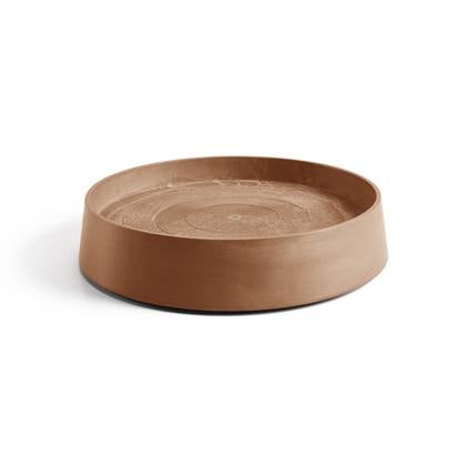 Ecopots Saucer Wheels Oslo - Terra - Ø50 x H10,5 cm - Ronde terrakleurige onderschotel op wielen