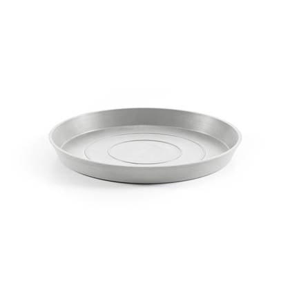 Ecopots Saucer Round - White Grey - Ø21 x H2,5 cm - Ronde witgrijze onderschotel