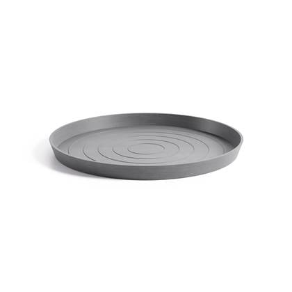 Ecopots Saucer Round - Grey - Ø58,7 x H4,5 cm - Ronde grijze onderschotel