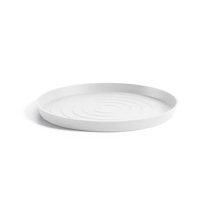 Ecopots Saucer Round - Pure White - Ø58,7 x H4,5 cm - Ronde witte onderschotel