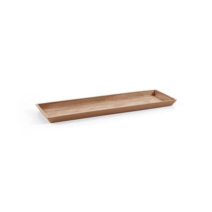 Ecopots Saucer Rectangular - Terra - 67,3 x 22 x H2,8 cm - Rechthoekige terrakleurige onderschotel