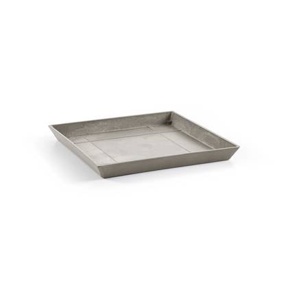Ecopots Saucer Square - Taupe - 43 x H3,5 cm - Vierkante taupe onderschotel
