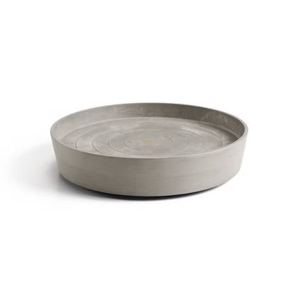 Ecopots Saucer Wheels - Taupe - Ø51 x H10,1 cm - Ronde taupe onderschotel op wielen