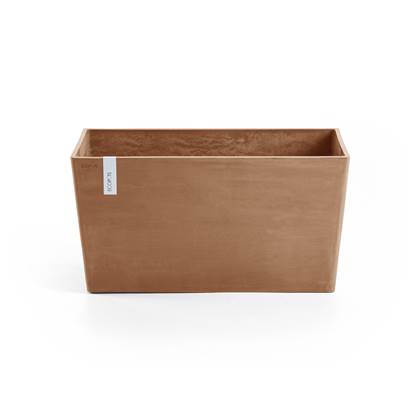 Ecopots Paris 100 - Terra - 99,7 x 46,4 x H51 cm - Rechthoekige terrakleurige bloempot / plantenbak