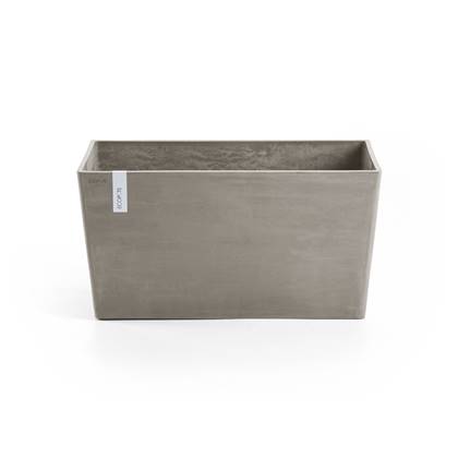 Ecopots Paris 100 - Taupe - 99,7 x 46,4 x H51 cm - Rechthoekige taupe bloempot / plantenbak