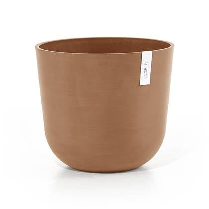 Ecopots Oslo 35 - Terra - Ø35 x H30,5 cm - Ronde terrakleurige bloempot / plantenpot