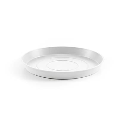 Ecopots Saucer Round - Pure White - Ø21 x H2,5 cm - Ronde witte onderschotel