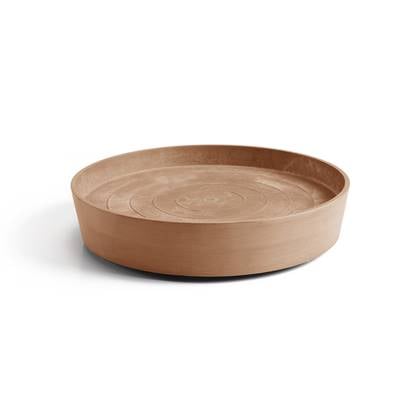 Ecopots Saucer Wheels - Terra - Ø41,6 x H9 cm - Ronde terrakleurige onderschotel op wielen