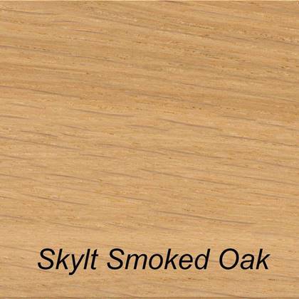 QLiv Cross tafel ovaal 240x110 Smoked Skylt Soap Look Eiken