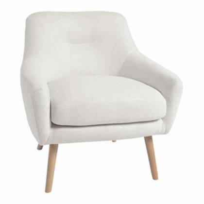 Kave Home Candela Fleece Fauteuil - Wit