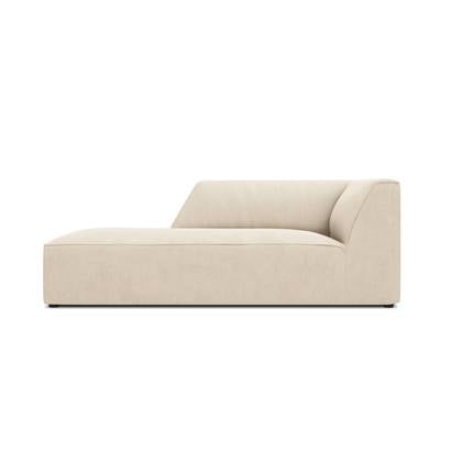 Windsor & Co Sao Chaise Longue Links - Ribstof - Lichtbeige