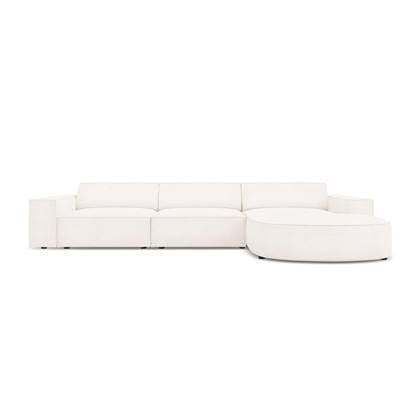 Micadoni Home 4-zits hoekbank Jodie bouclé Chaise Longue rechts