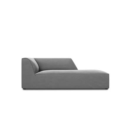 Windsor & Co Sao Chaise Longue Rechts - Velvet - Grijs