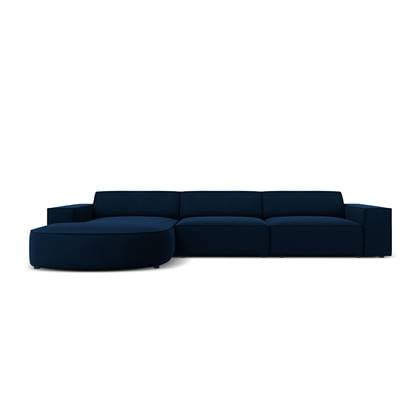 Micadoni 4-zits hoekbank Jodie velvet Chaise Longue links