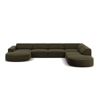 Micadoni U-bank Jodie velvet Chaise longue rechts