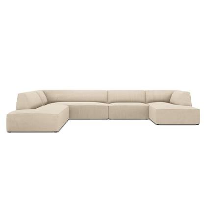 Windsor & Co Sao U-bank - Hoek Links - Ribstof - Lichtbeige