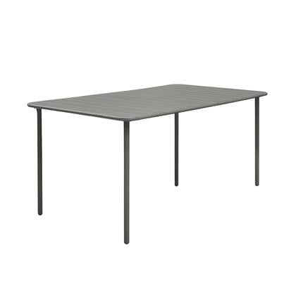 sweeek - Metalen tuintafel 6-8 zitplaatsen, amelia 160x90xh725cm