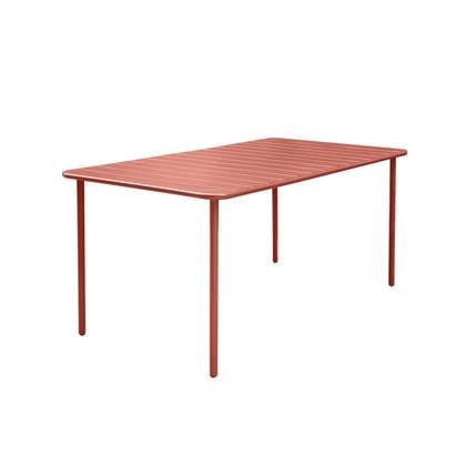 sweeek - Metalen tuintafel 6-8 zitplaatsen, amelia 160x90xh725cm