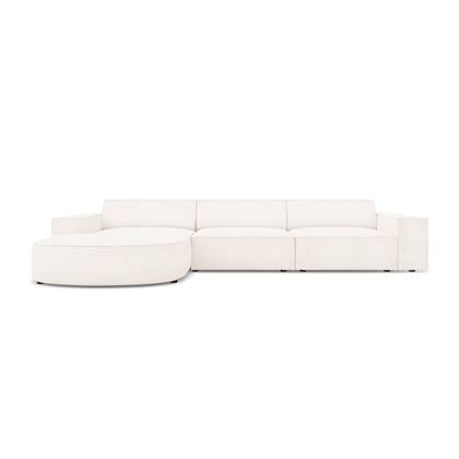 Micadoni Home 4-zits hoekbank Jodie bouclé Chaise Longue links