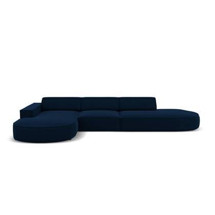 Micadoni 5-zits hoekbank Jodie velvet Chaise Longue links