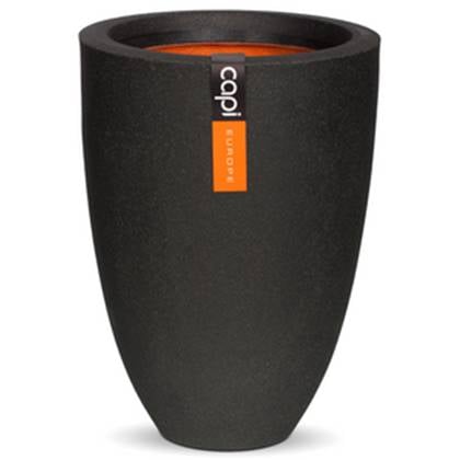 Capi Europe Urban Smooth Vaas Elegant Bloempot 47 cm Zwart
