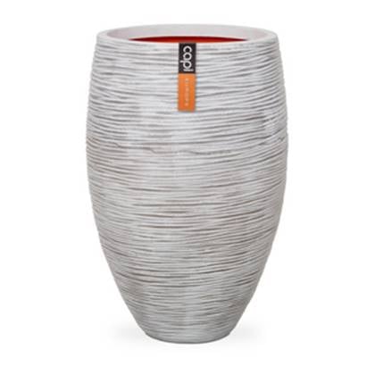 Capi Europe Nature Rib Vaas Eleg. Deluxe 60 cm Wit