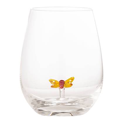 Bloomingville Misa Drinkglas - Vlinder
