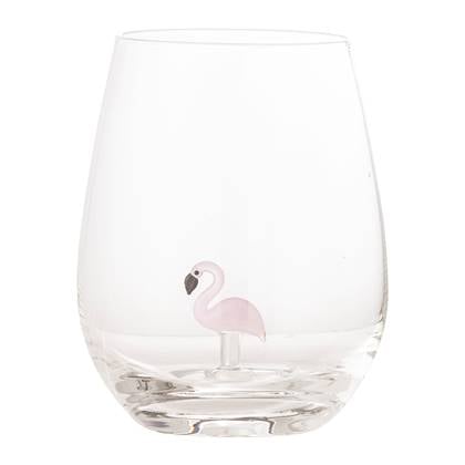 Bloomingville Misa Drinkglas - Flamingo