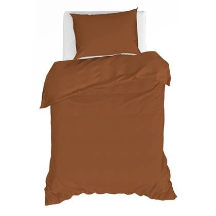 By fonQ Fresh Dekbedovertrek 140 x 200/220 cm - Terracotta