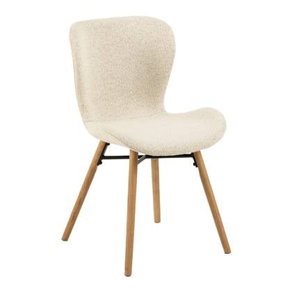 by fonQ Refine Eetkamerstoel Crème - Eikenhout Beige